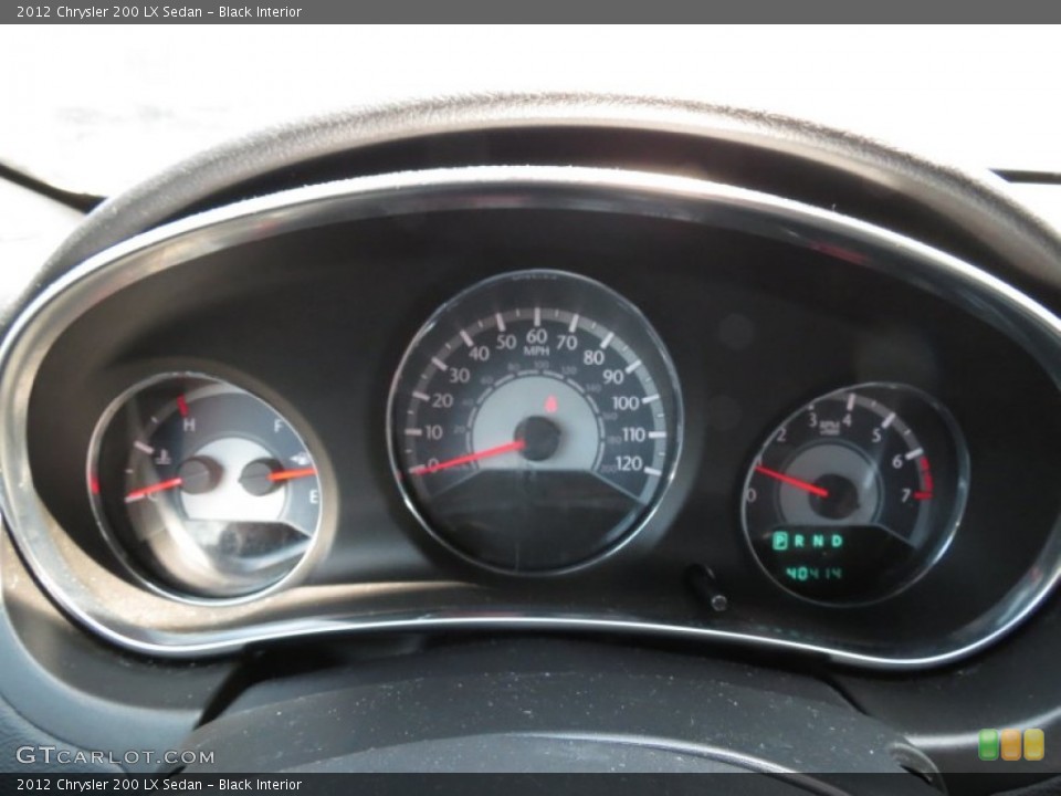 Black Interior Gauges for the 2012 Chrysler 200 LX Sedan #81184453