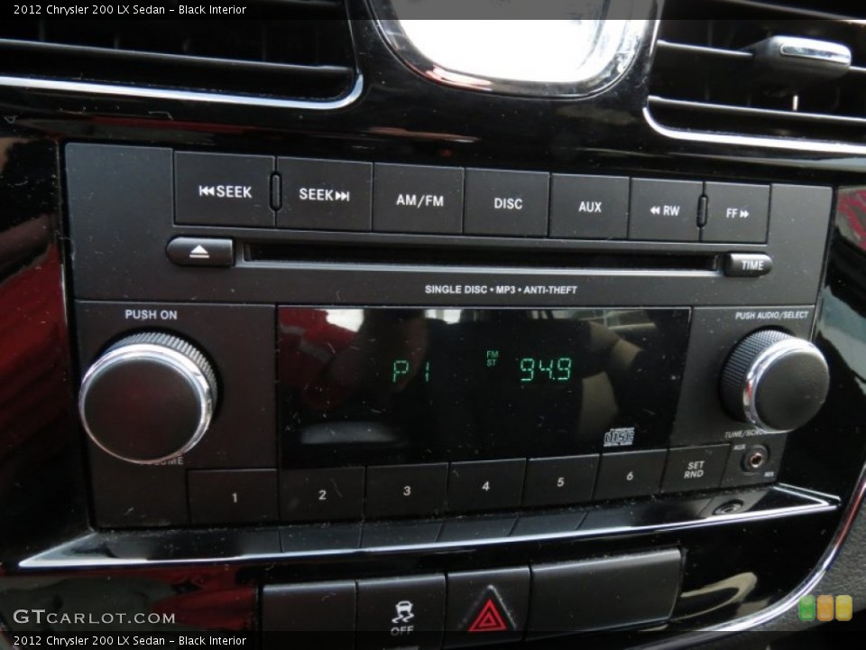 Black Interior Audio System for the 2012 Chrysler 200 LX Sedan #81184500