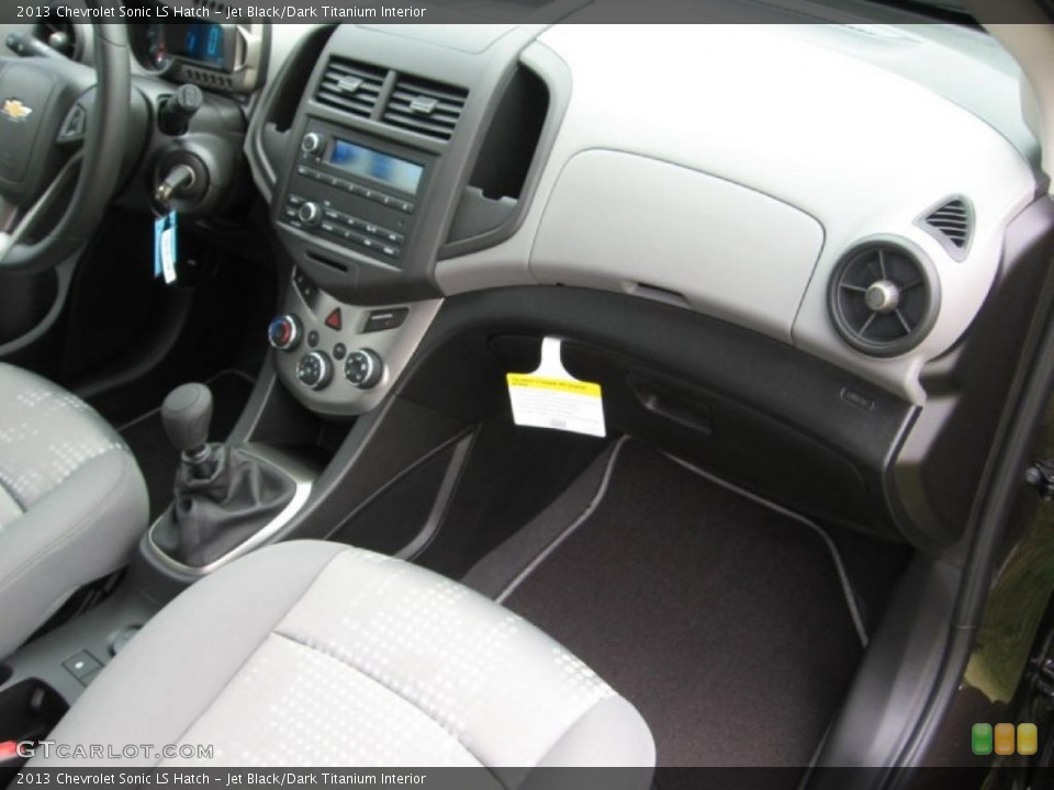 Jet Black/Dark Titanium Interior Dashboard for the 2013 Chevrolet Sonic LS Hatch #81185511