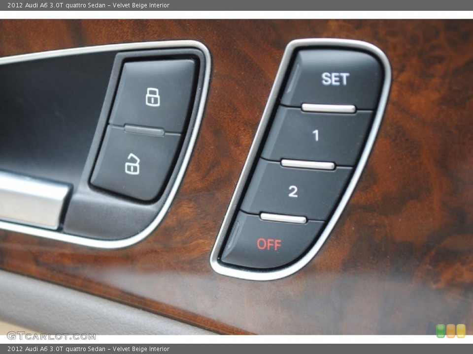 Velvet Beige Interior Controls for the 2012 Audi A6 3.0T quattro Sedan #81186249