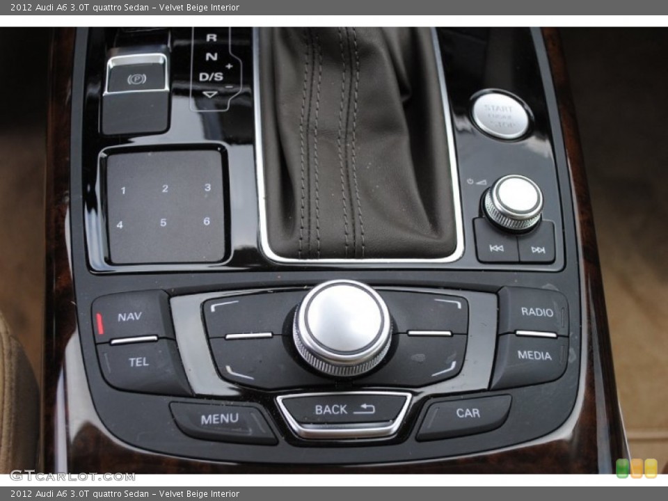 Velvet Beige Interior Controls for the 2012 Audi A6 3.0T quattro Sedan #81186571