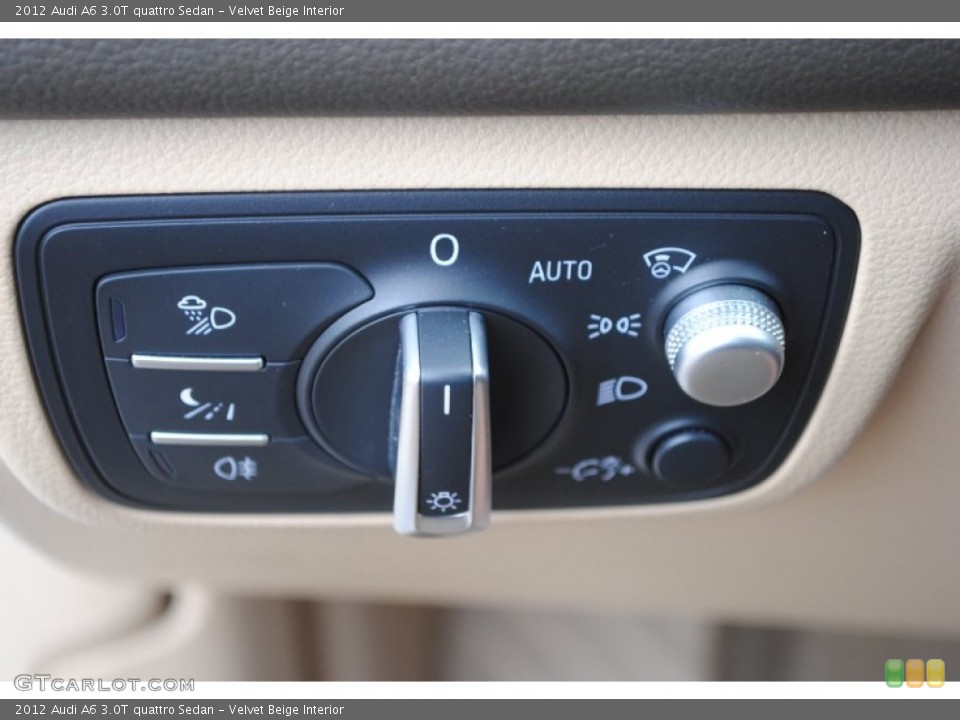 Velvet Beige Interior Controls for the 2012 Audi A6 3.0T quattro Sedan #81186870