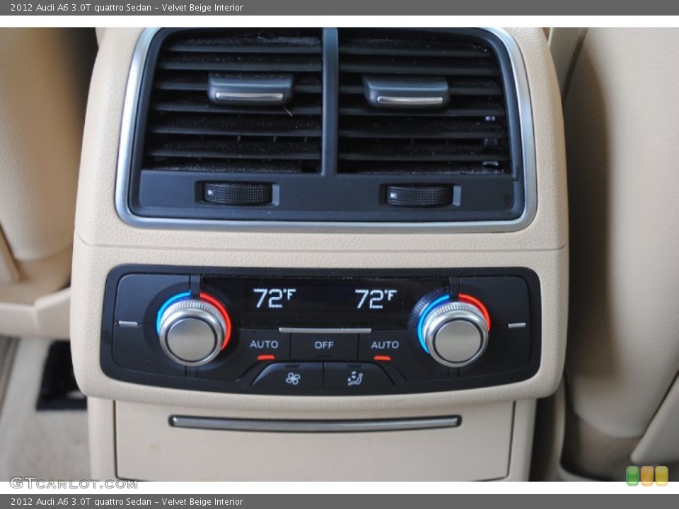 Velvet Beige Interior Controls for the 2012 Audi A6 3.0T quattro Sedan #81186954
