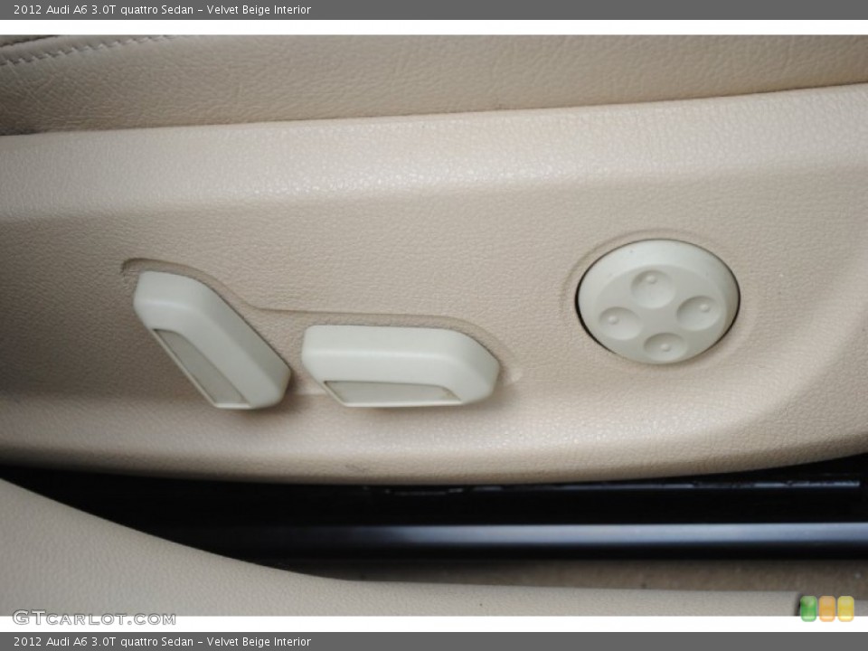 Velvet Beige Interior Controls for the 2012 Audi A6 3.0T quattro Sedan #81186979