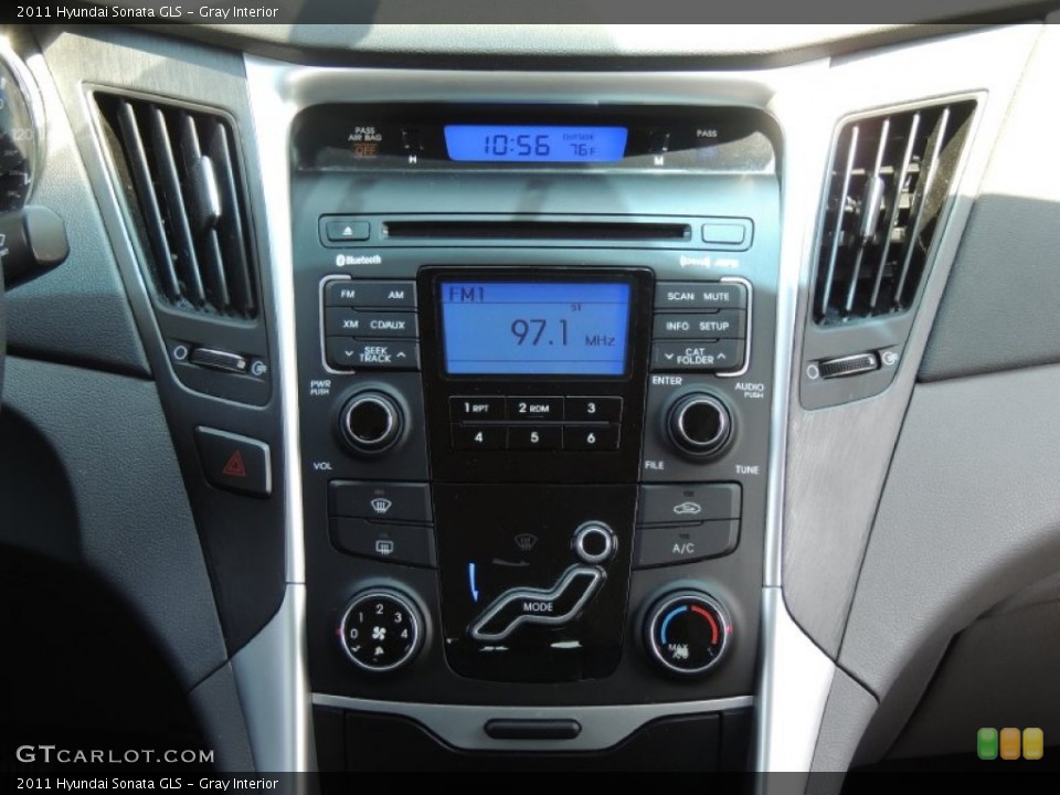 Gray Interior Controls for the 2011 Hyundai Sonata GLS #81187422