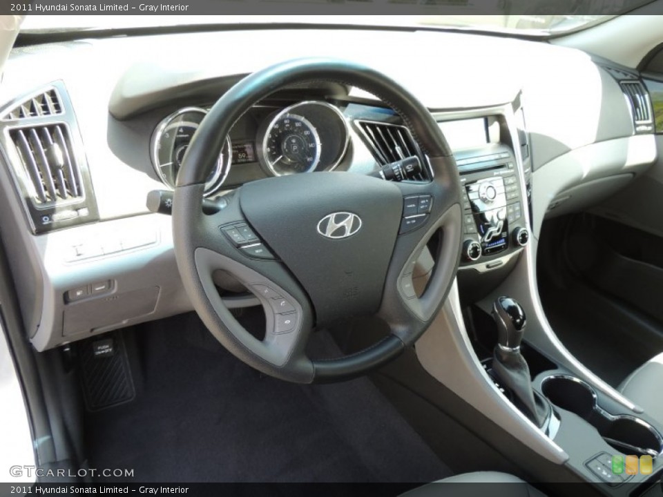 Gray 2011 Hyundai Sonata Interiors