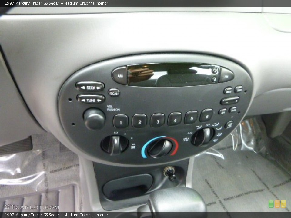 Medium Graphite Interior Controls for the 1997 Mercury Tracer GS Sedan #81188142
