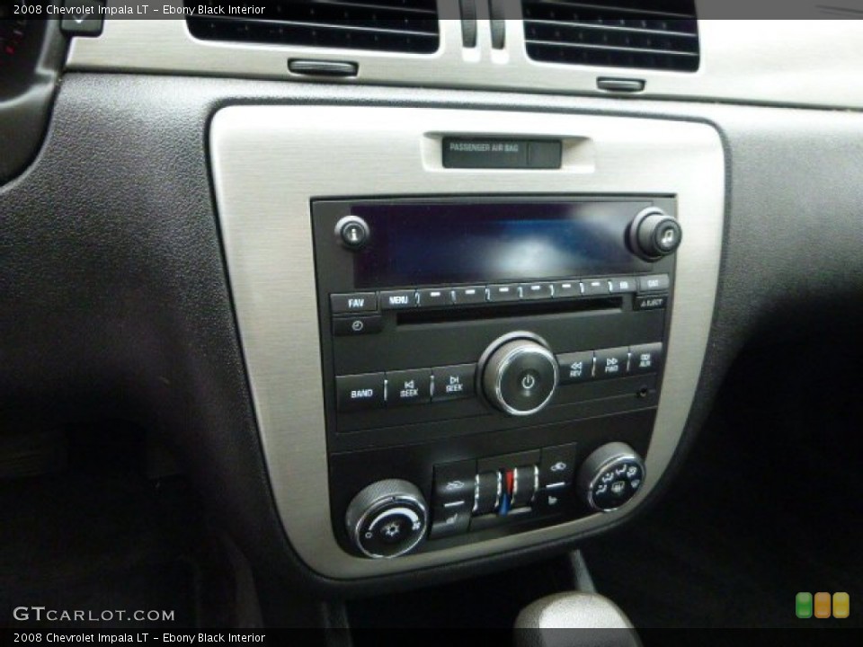 Ebony Black Interior Controls for the 2008 Chevrolet Impala LT #81188540