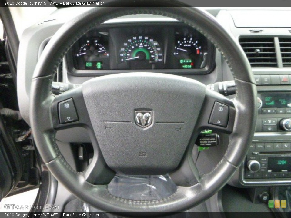 Dark Slate Gray Interior Steering Wheel for the 2010 Dodge Journey R/T AWD #81188889