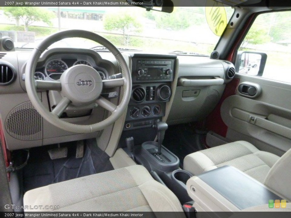 Dark Khaki/Medium Khaki Interior Prime Interior for the 2007 Jeep Wrangler Unlimited Sahara 4x4 #81189218