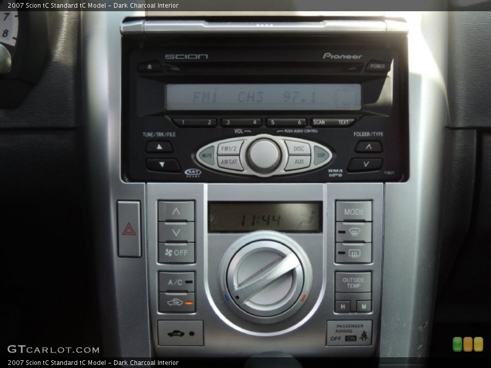 Dark Charcoal Interior Controls for the 2007 Scion tC  #81191739