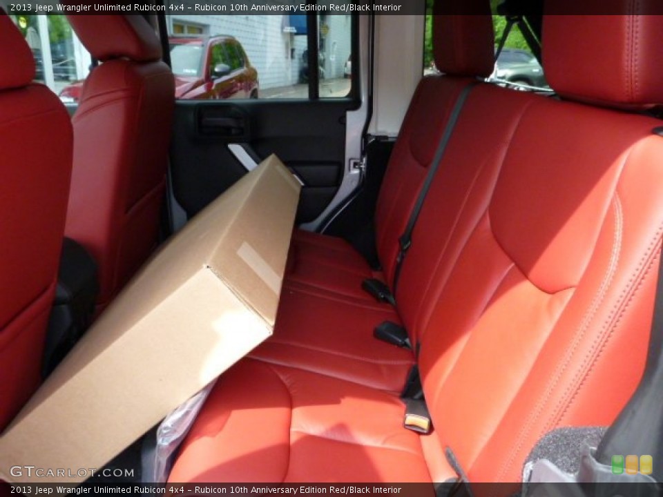 Rubicon 10th Anniversary Edition Red/Black Interior Rear Seat for the 2013 Jeep Wrangler Unlimited Rubicon 4x4 #81191805