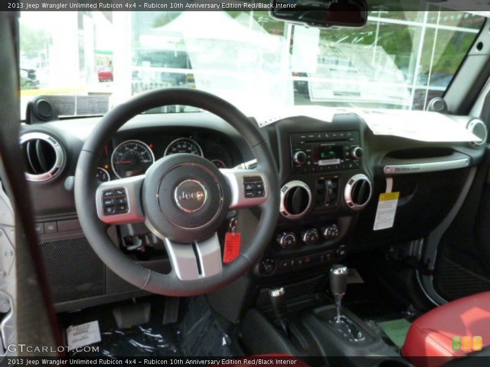 Rubicon 10th Anniversary Edition Red/Black Interior Dashboard for the 2013 Jeep Wrangler Unlimited Rubicon 4x4 #81191832