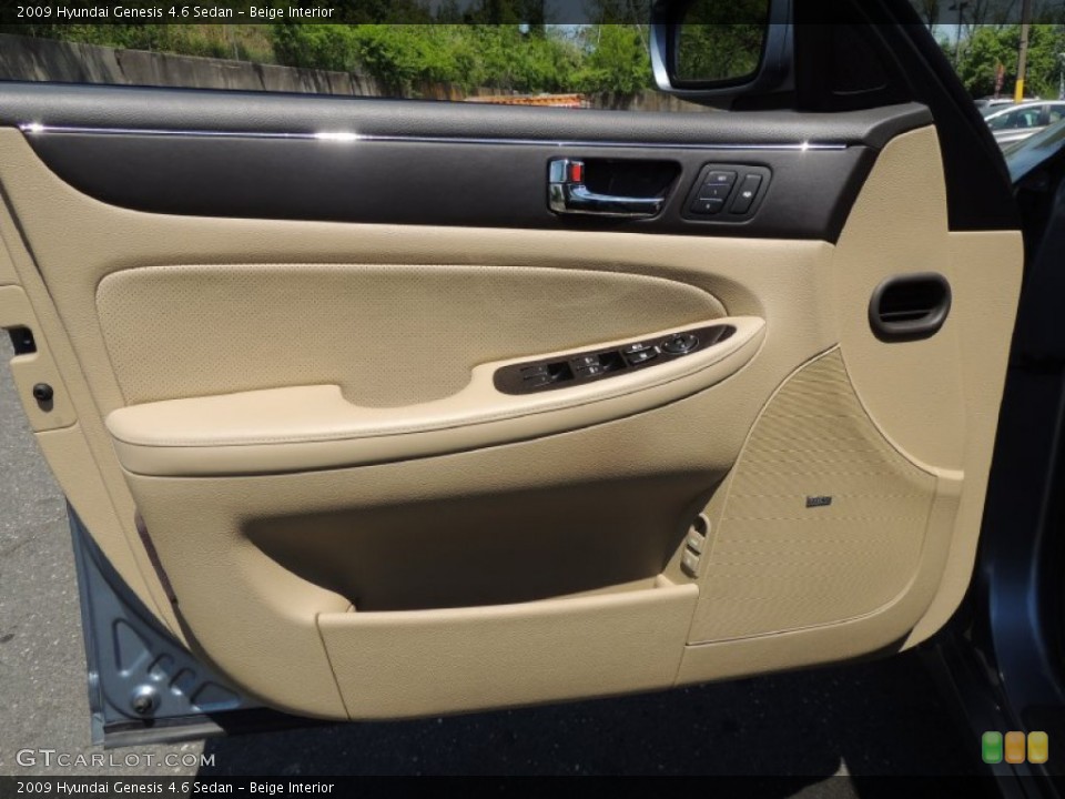 Beige Interior Door Panel for the 2009 Hyundai Genesis 4.6 Sedan #81192234