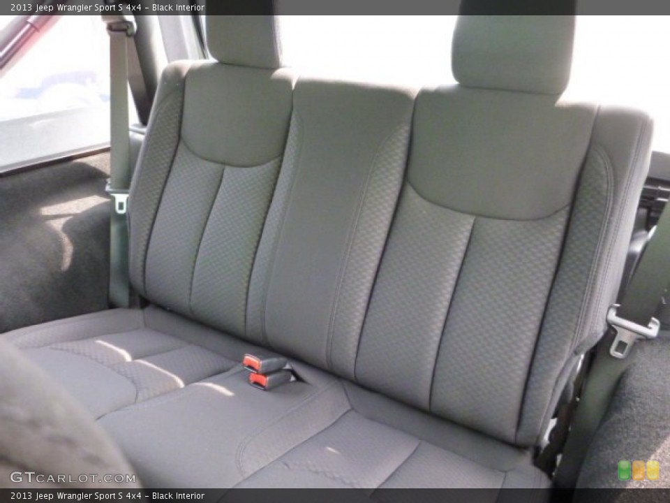 Black Interior Rear Seat for the 2013 Jeep Wrangler Sport S 4x4 #81192659
