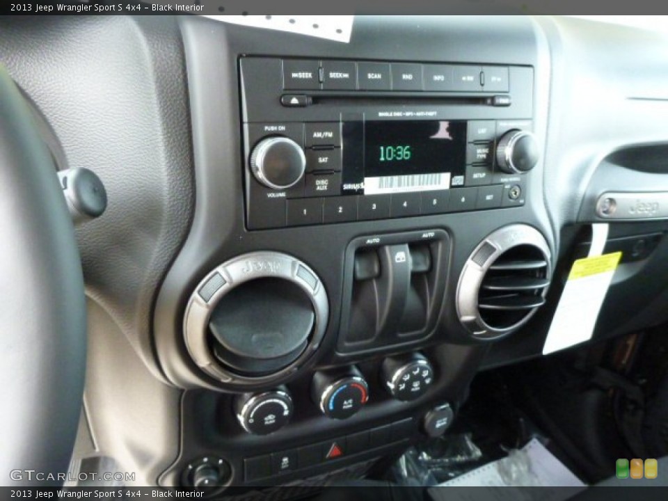 Black Interior Controls for the 2013 Jeep Wrangler Sport S 4x4 #81192804