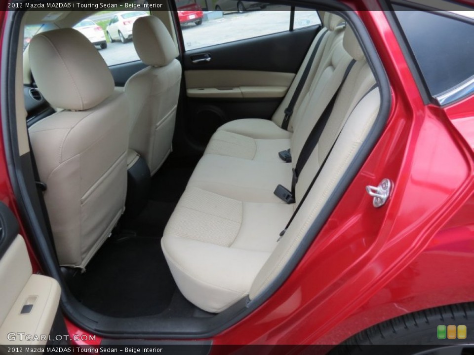 Beige Interior Rear Seat for the 2012 Mazda MAZDA6 i Touring Sedan #81193396