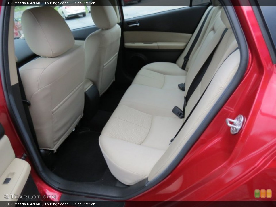 Beige Interior Rear Seat for the 2012 Mazda MAZDA6 i Touring Sedan #81193501