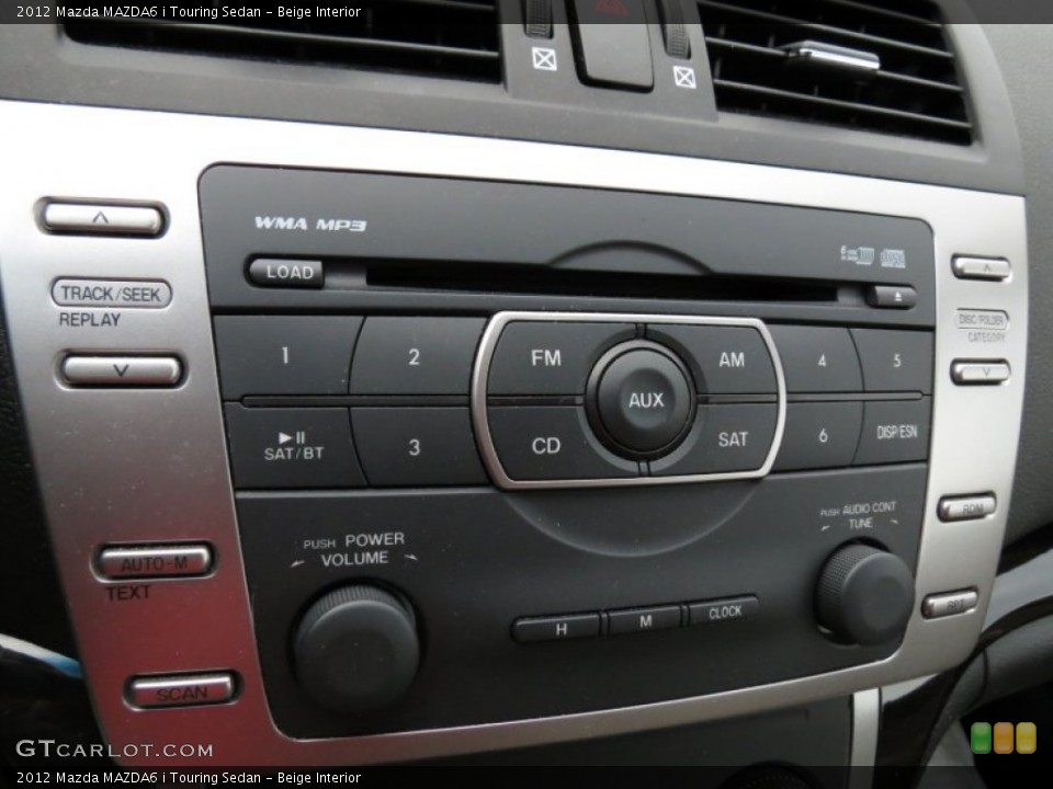 Beige Interior Controls for the 2012 Mazda MAZDA6 i Touring Sedan #81193702