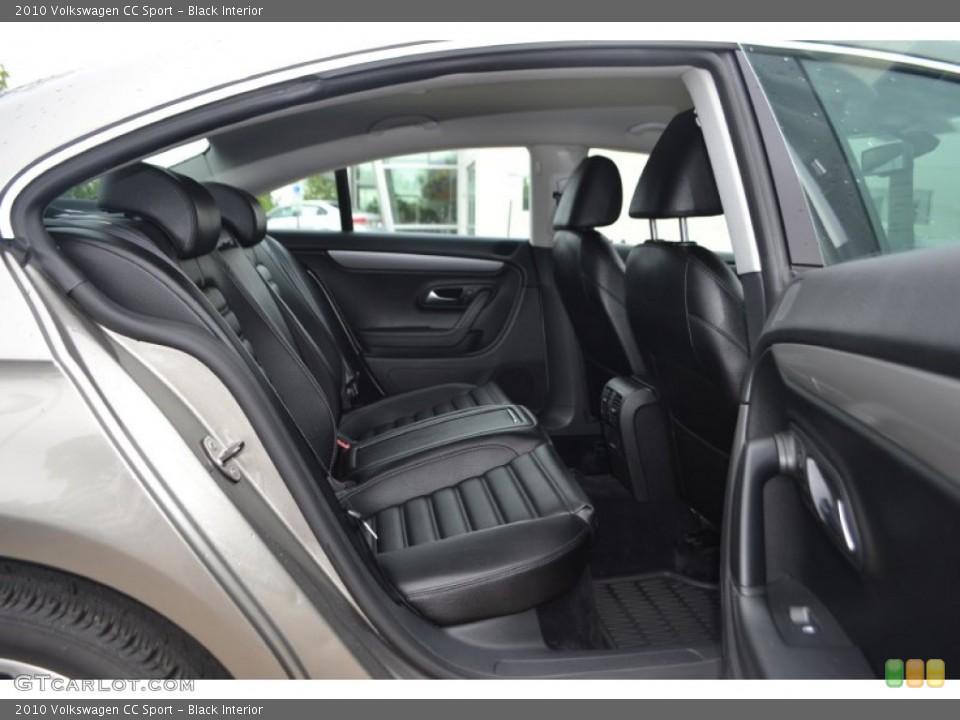 Black Interior Rear Seat for the 2010 Volkswagen CC Sport #81196146