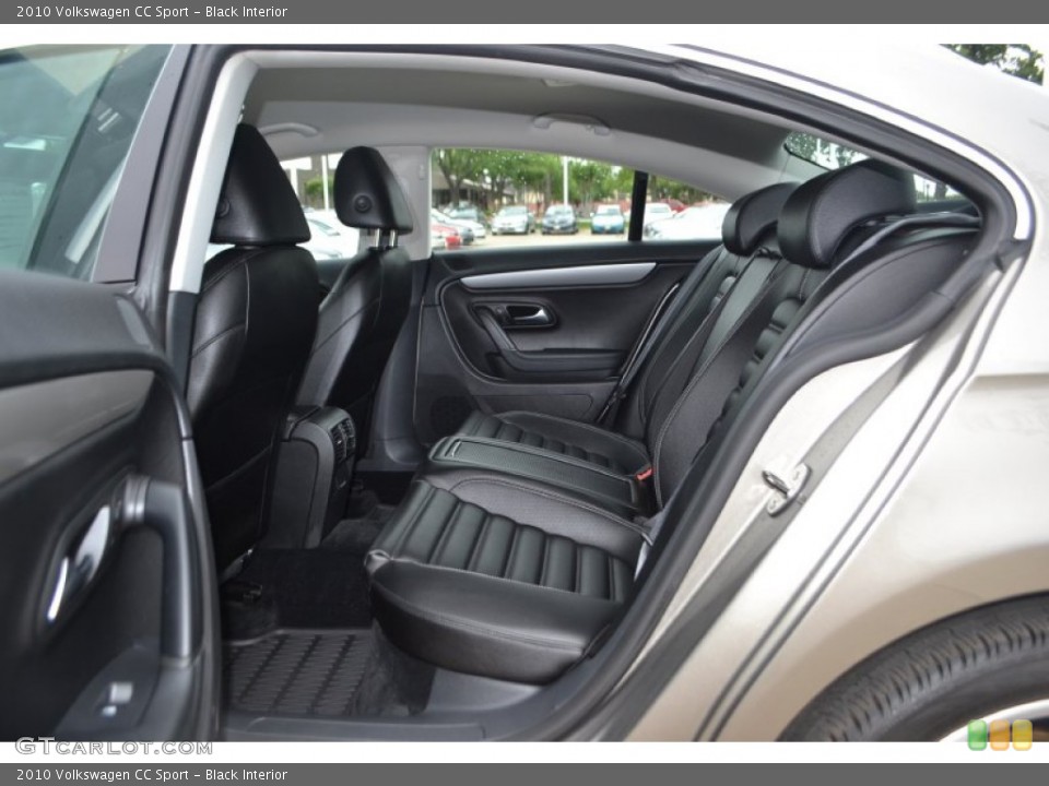 Black Interior Rear Seat for the 2010 Volkswagen CC Sport #81196167