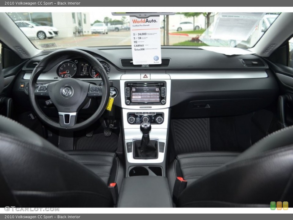 Black Interior Dashboard for the 2010 Volkswagen CC Sport #81196206