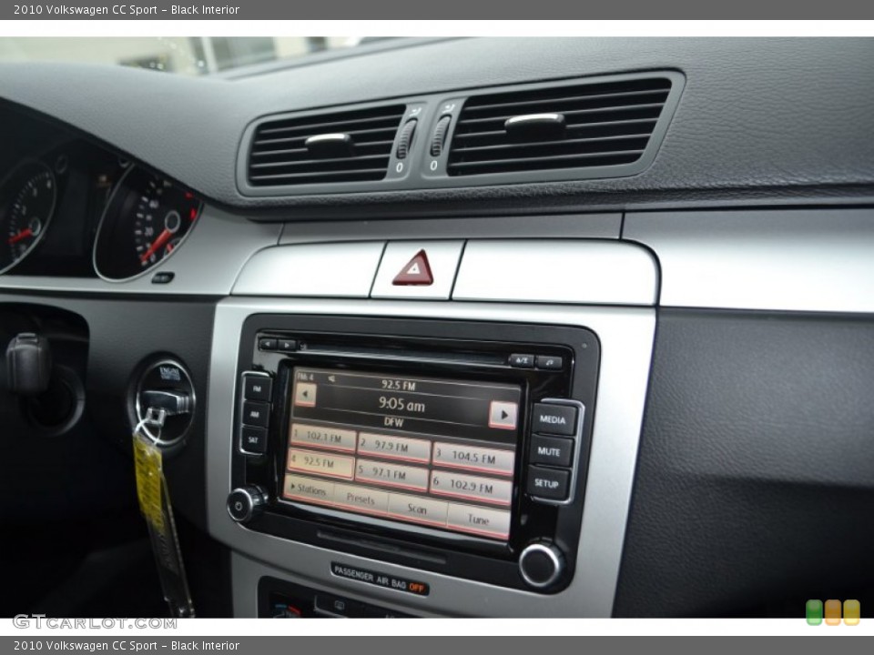 Black Interior Controls for the 2010 Volkswagen CC Sport #81196276
