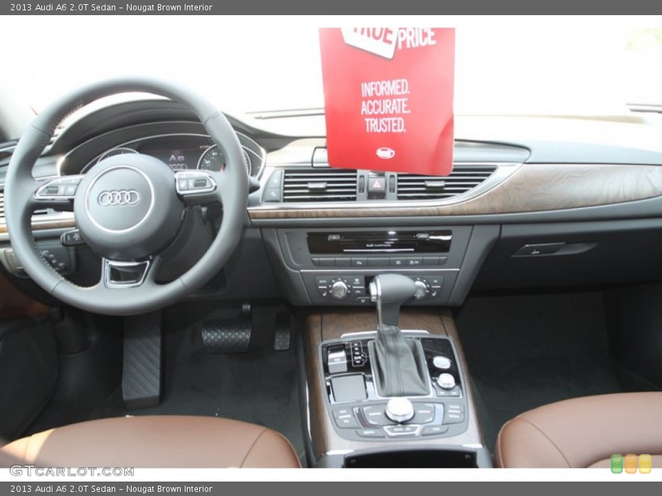 Nougat Brown Interior Dashboard for the 2013 Audi A6 2.0T Sedan #81196498