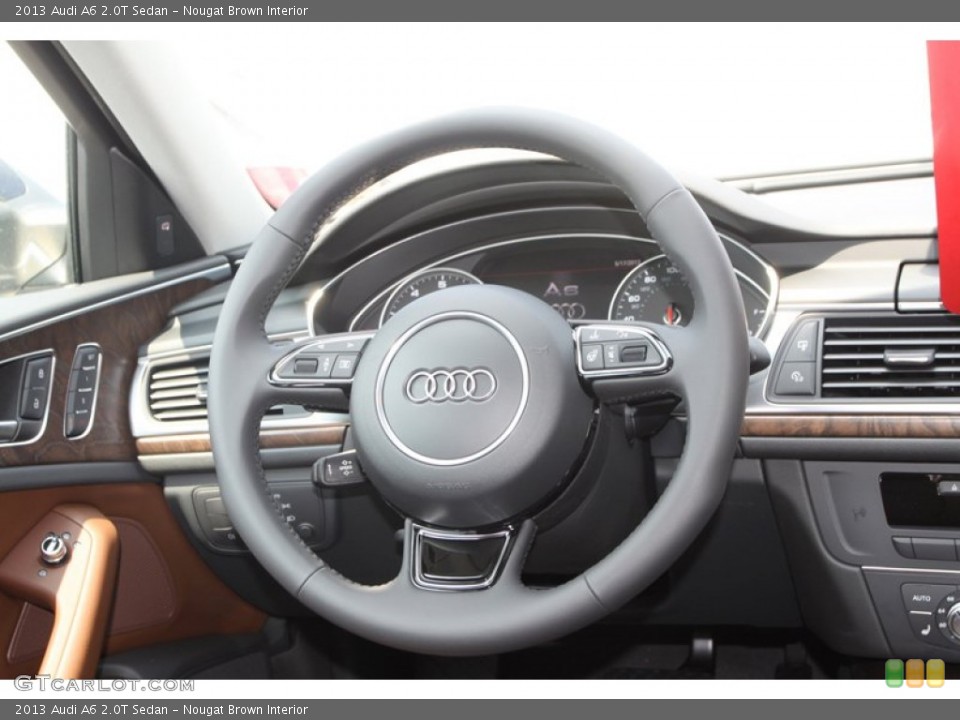 Nougat Brown Interior Steering Wheel for the 2013 Audi A6 2.0T Sedan #81196517