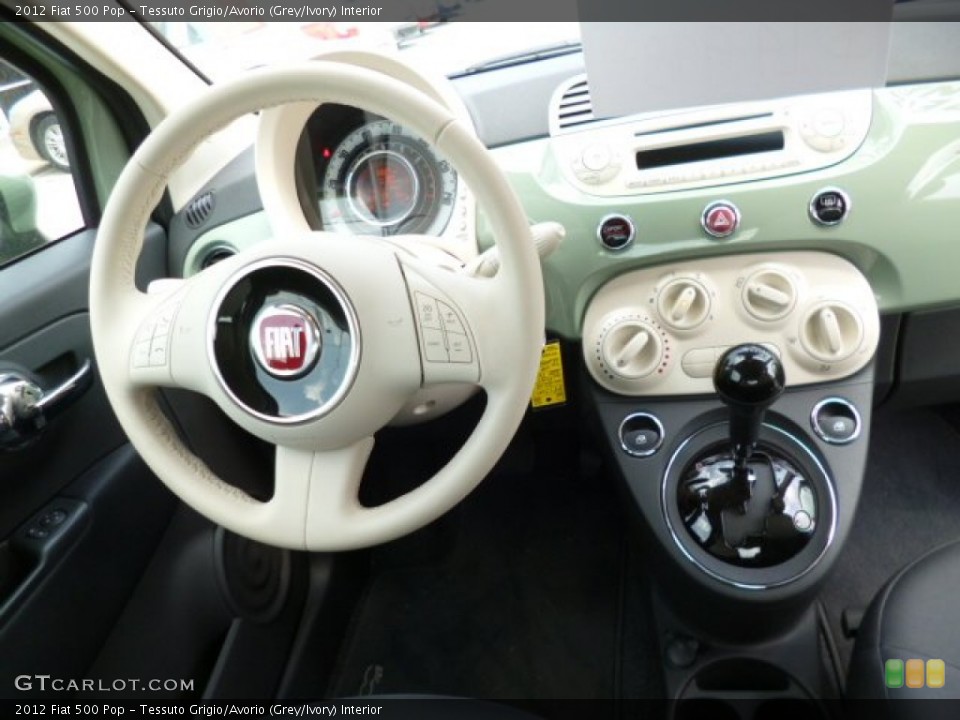 Tessuto Grigio/Avorio (Grey/Ivory) Interior Dashboard for the 2012 Fiat 500 Pop #81197505