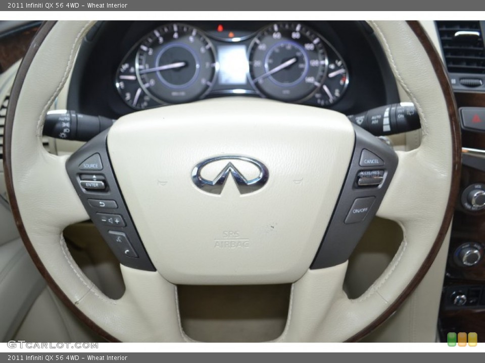 Wheat Interior Steering Wheel for the 2011 Infiniti QX 56 4WD #81197737