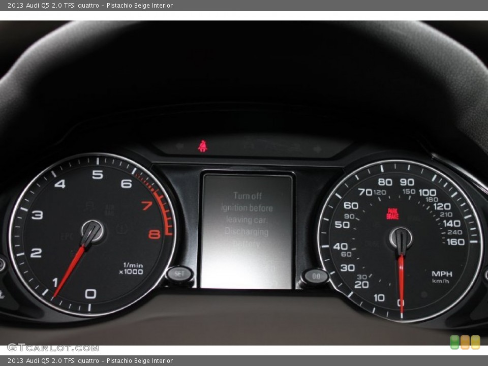 Pistachio Beige Interior Gauges for the 2013 Audi Q5 2.0 TFSI quattro #81197823