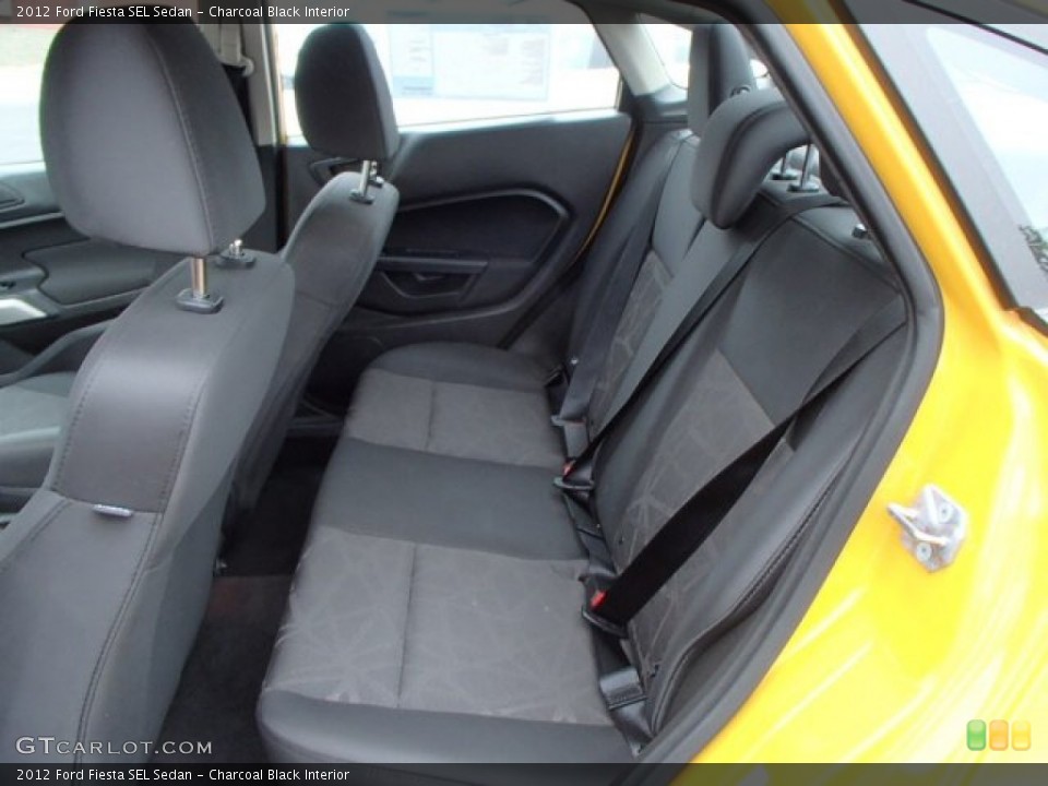 Charcoal Black Interior Rear Seat for the 2012 Ford Fiesta SEL Sedan #81198650