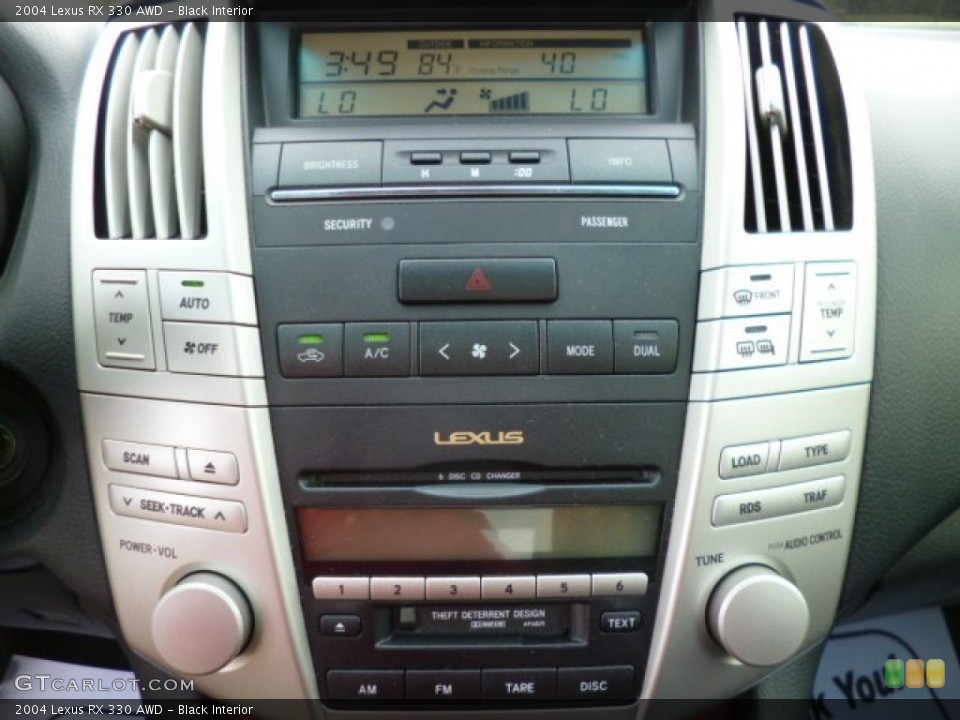 Black Interior Controls for the 2004 Lexus RX 330 AWD #81199325