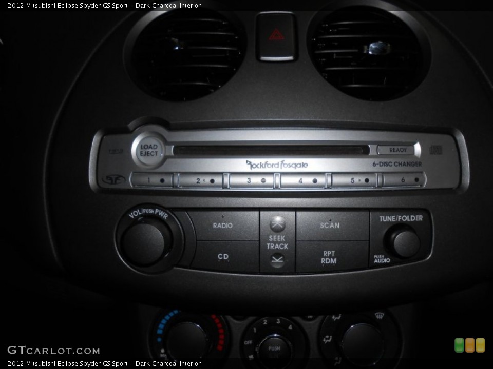 Dark Charcoal Interior Controls for the 2012 Mitsubishi Eclipse Spyder GS Sport #81200077