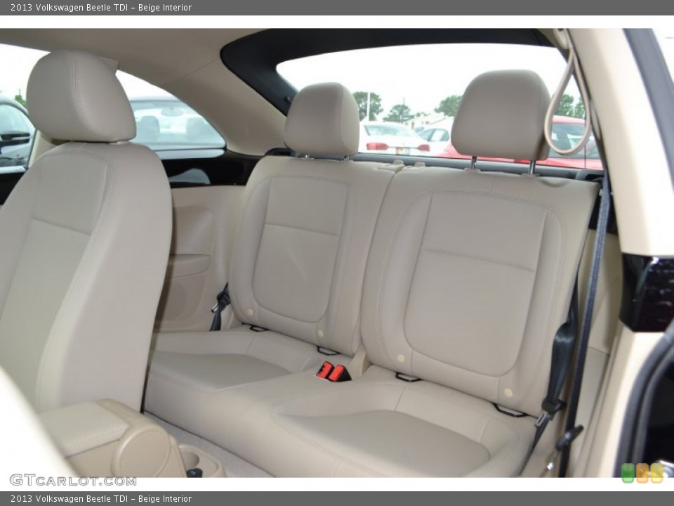 Beige Interior Rear Seat for the 2013 Volkswagen Beetle TDI #81201310