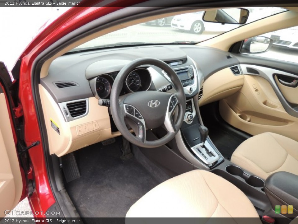 Beige Interior Photo for the 2012 Hyundai Elantra GLS #81201553