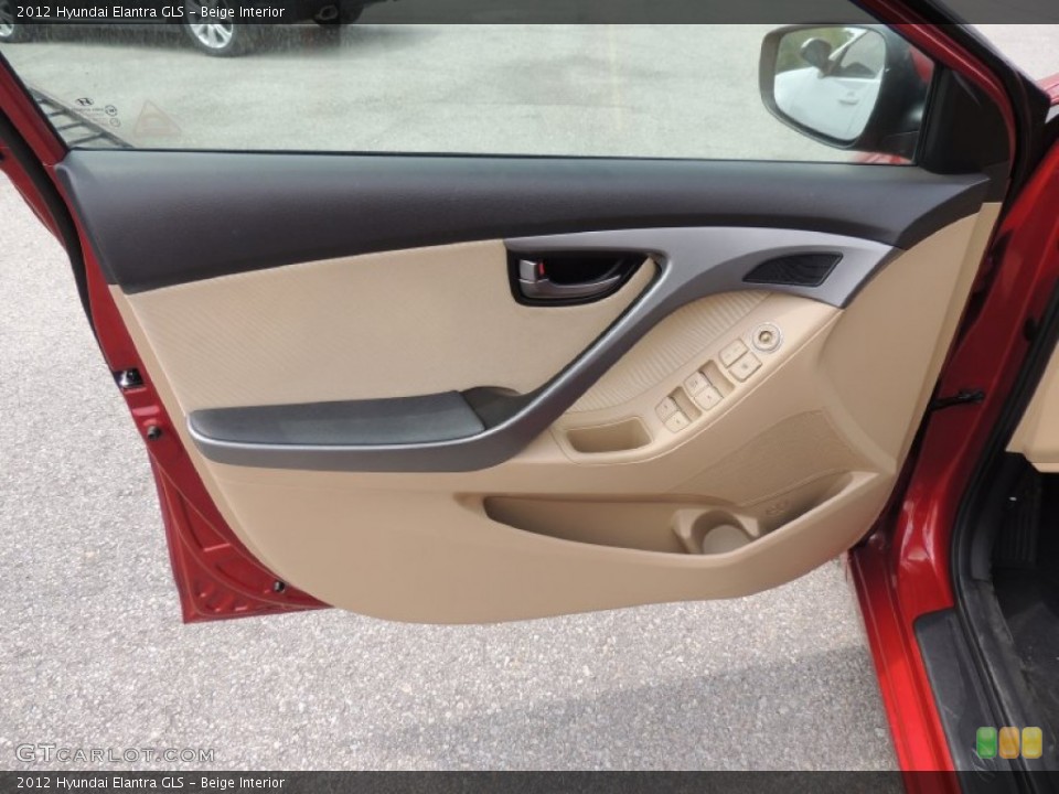 Beige Interior Door Panel for the 2012 Hyundai Elantra GLS #81201576