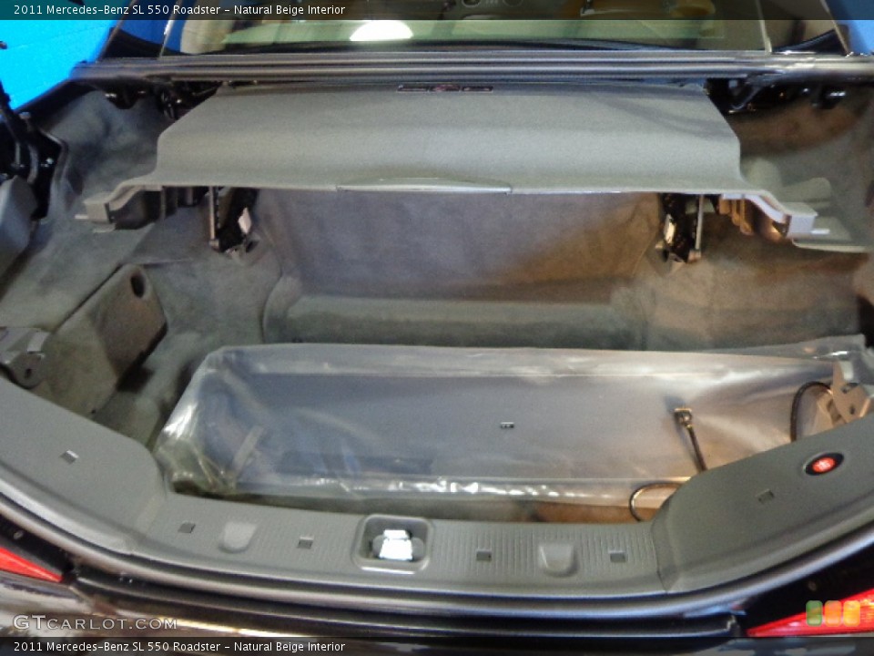 Natural Beige Interior Trunk for the 2011 Mercedes-Benz SL 550 Roadster #81201882