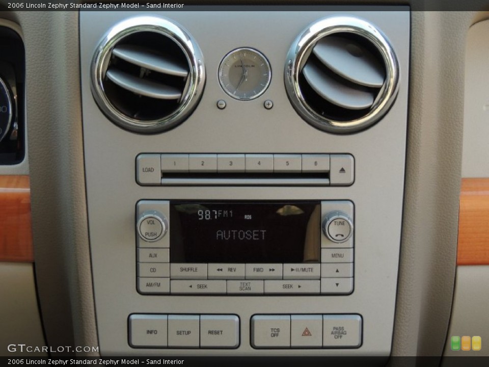 Sand Interior Controls for the 2006 Lincoln Zephyr  #81201934