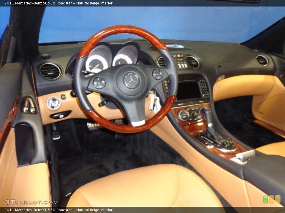 Natural Beige Interior Prime Interior for the 2011 Mercedes-Benz SL 550 Roadster #81202353