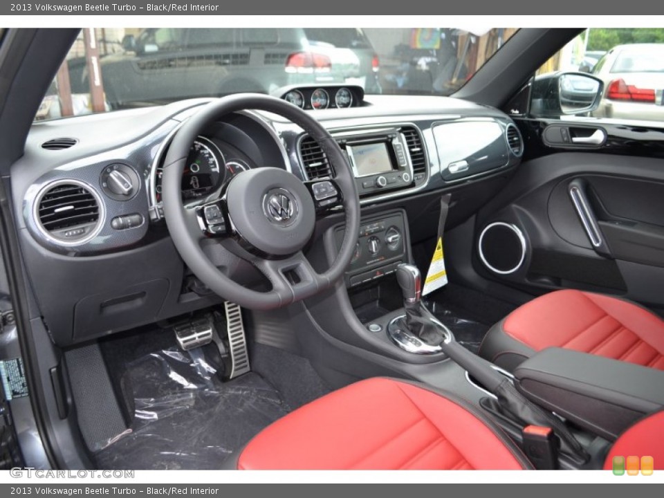 Black/Red Interior Prime Interior for the 2013 Volkswagen Beetle Turbo #81202360
