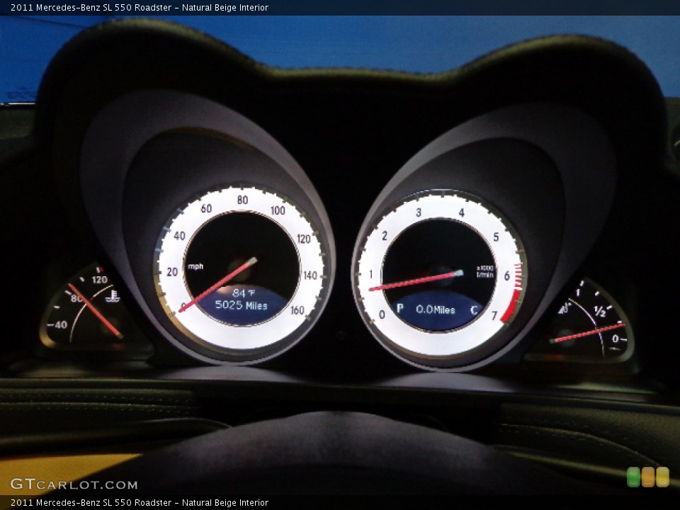 Natural Beige Interior Gauges for the 2011 Mercedes-Benz SL 550 Roadster #81202385