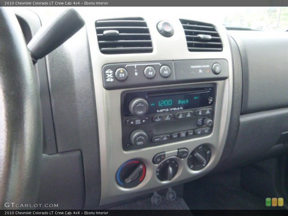Ebony Interior Controls for the 2010 Chevrolet Colorado LT Crew Cab 4x4 #81202743