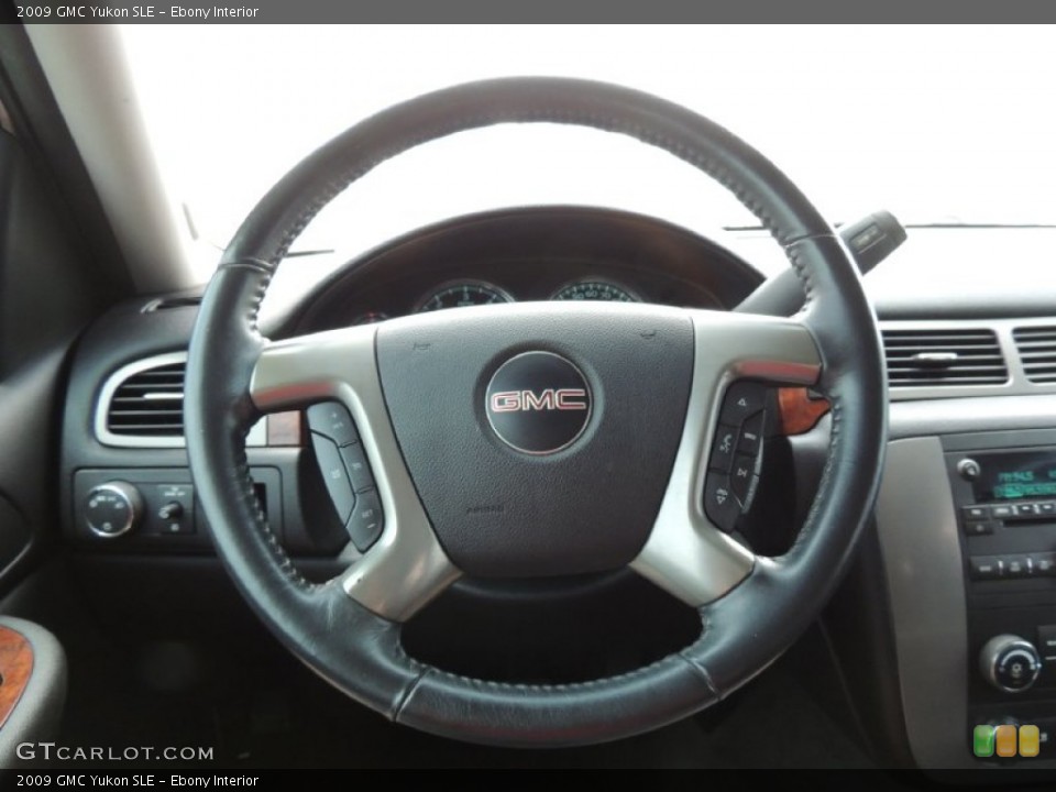 Ebony Interior Steering Wheel for the 2009 GMC Yukon SLE #81202866