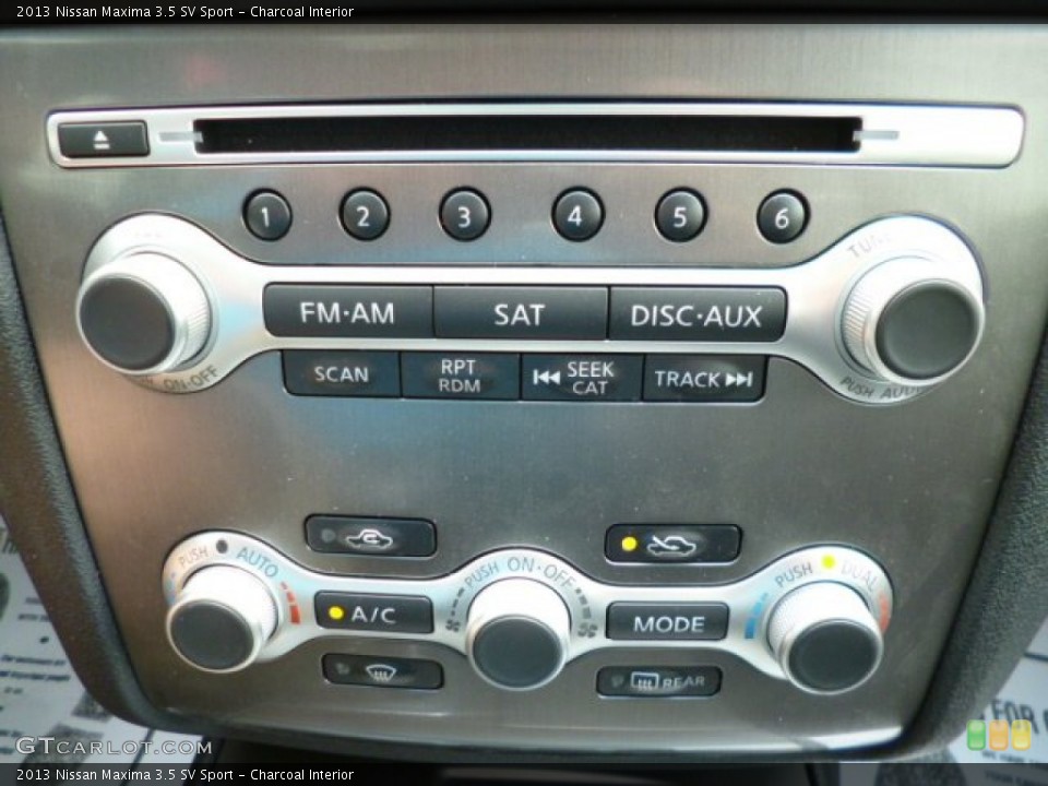 Charcoal Interior Controls for the 2013 Nissan Maxima 3.5 SV Sport #81202926