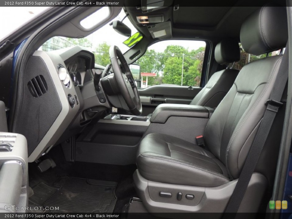 Black Interior Photo for the 2012 Ford F350 Super Duty Lariat Crew Cab 4x4 #81203247