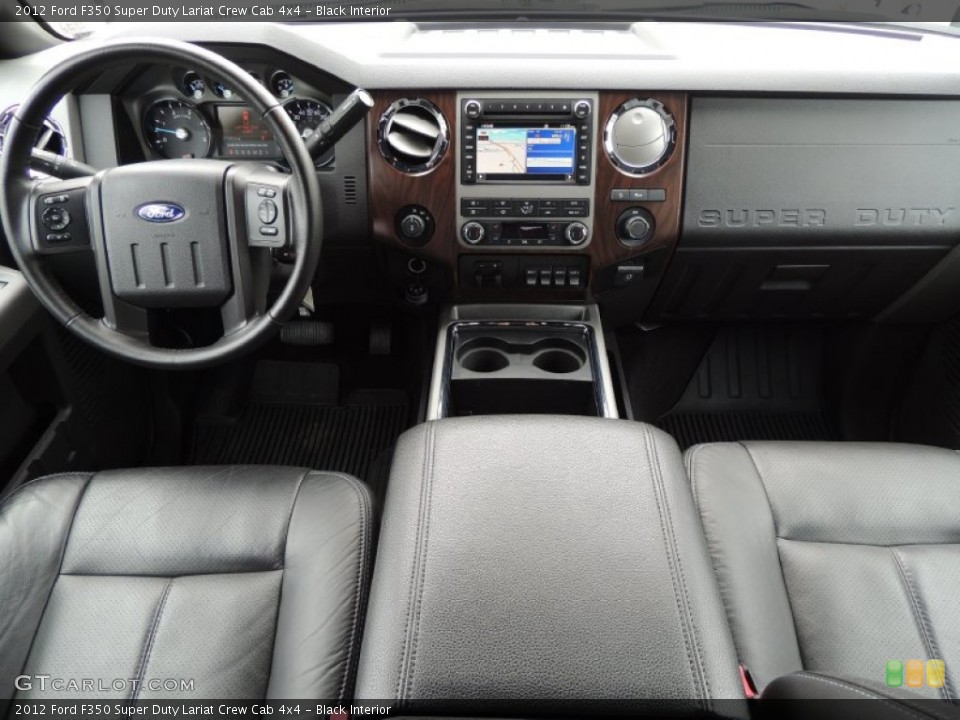 Black Interior Dashboard for the 2012 Ford F350 Super Duty Lariat Crew Cab 4x4 #81203295