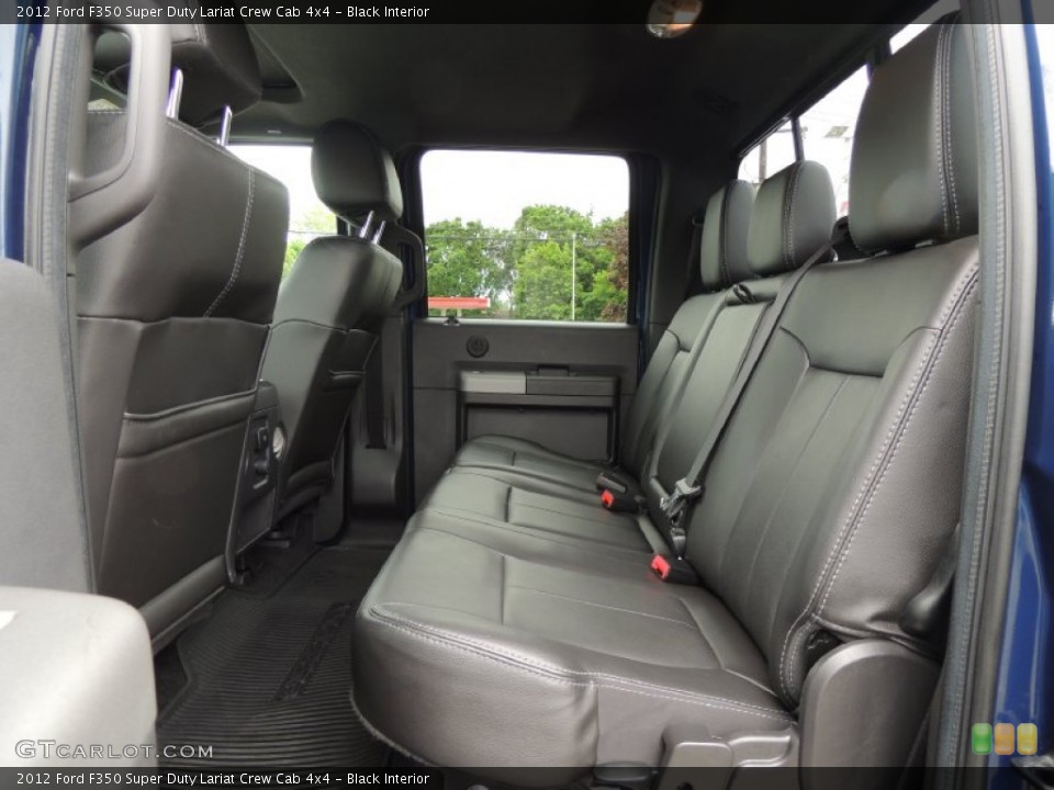 Black Interior Rear Seat for the 2012 Ford F350 Super Duty Lariat Crew Cab 4x4 #81203391