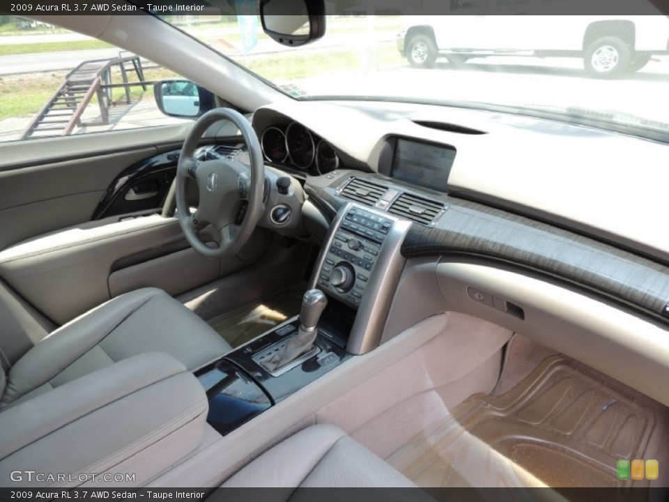 Taupe Interior Dashboard for the 2009 Acura RL 3.7 AWD Sedan #81204732